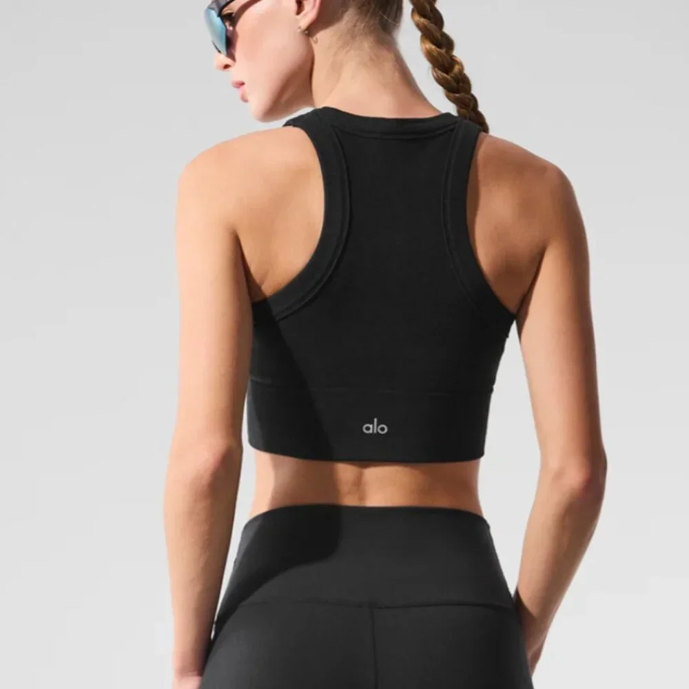 Seamless Delight High Neck Bra Black S - Picture 2 of 6